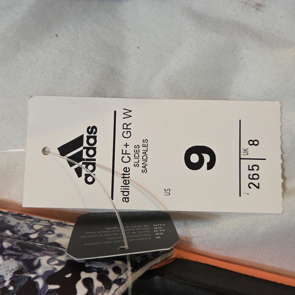 Nwt Adidas Adilette CF + GR W Coral Slide Sandals - Picture 5 of 5